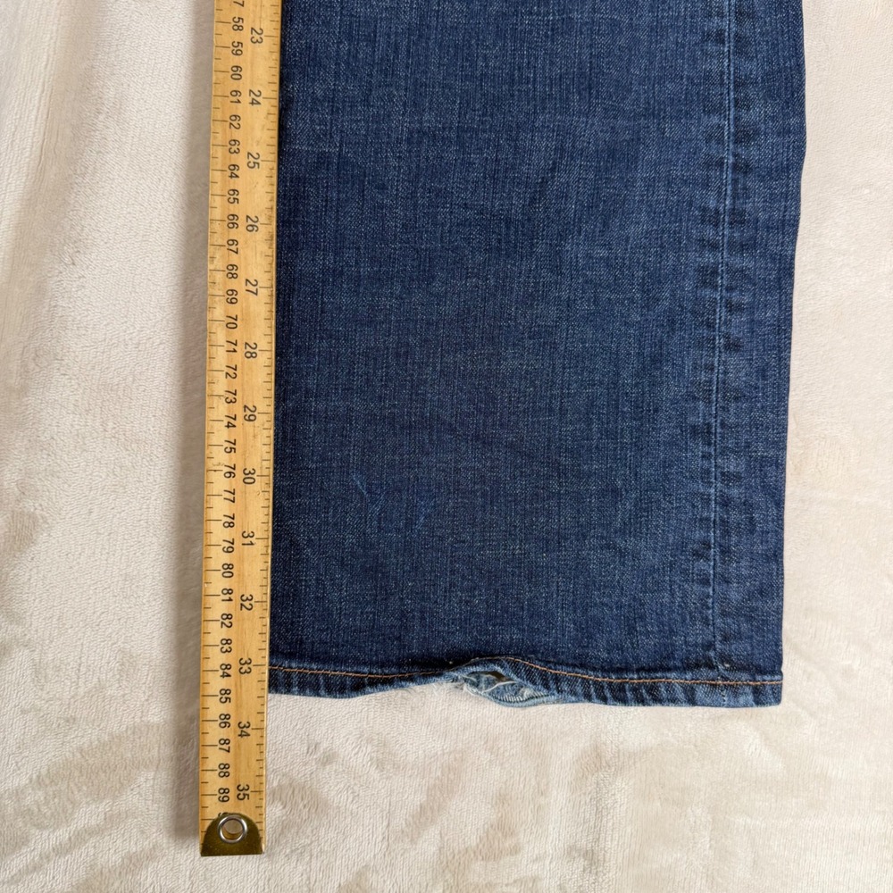 Lucky Brand Sweet N Low Jeans Womens 14/32 Blue Fair Distressed Bootcut Low Rise - Picture 6 of 8